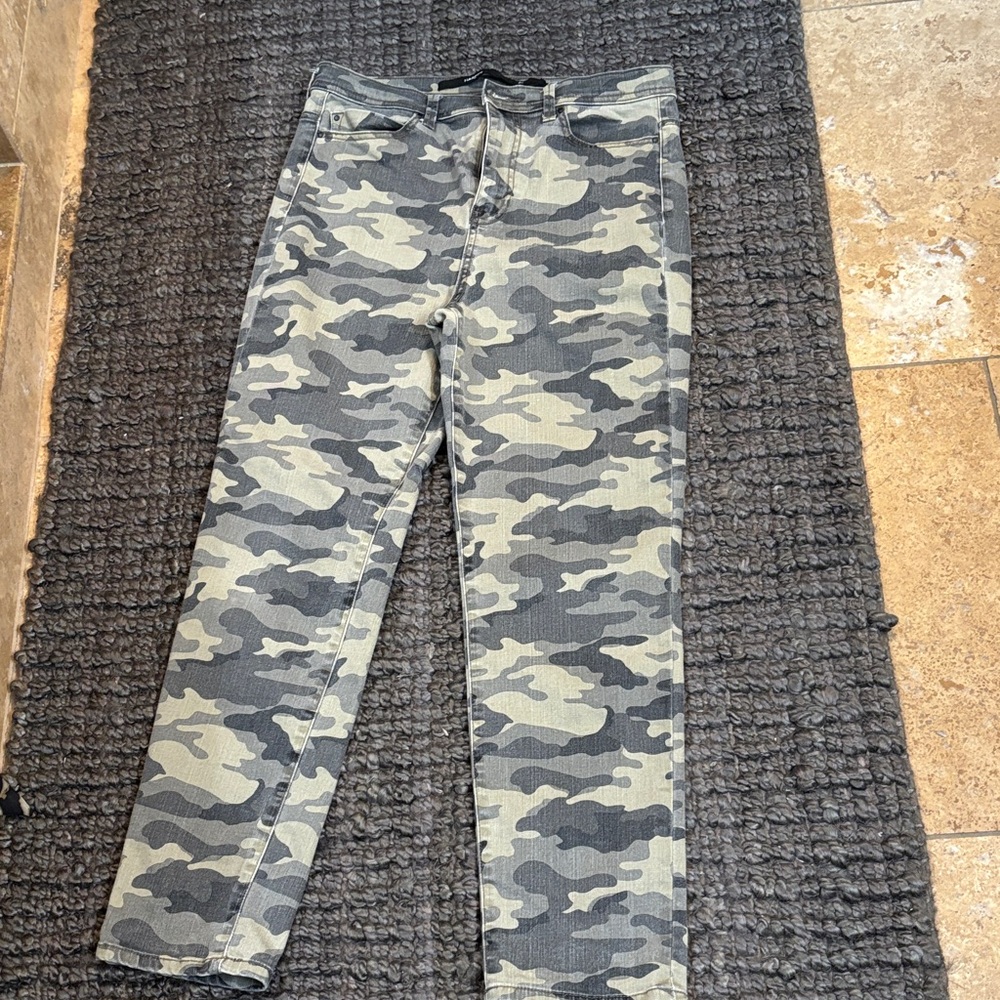 Harper Gray Camouflage Trousers